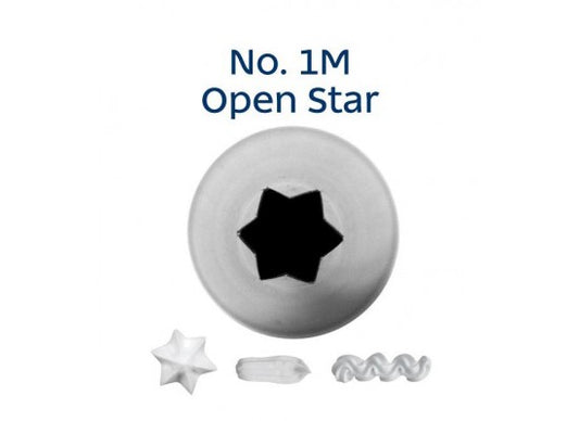 No. 1M OPEN STAR MEDIUM S/S PIPING TIP