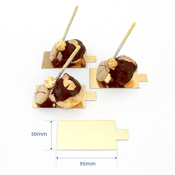 1mm DESSERT BOARD + TAB REC 95x55mm GOLD