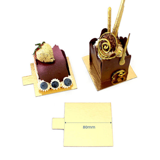 1mm DESSERT BOARD + TAB SQ 80mm GOLD