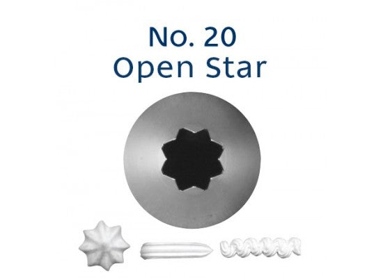 No. 20 OPEN STAR STANDARD S/S PIPING TIP