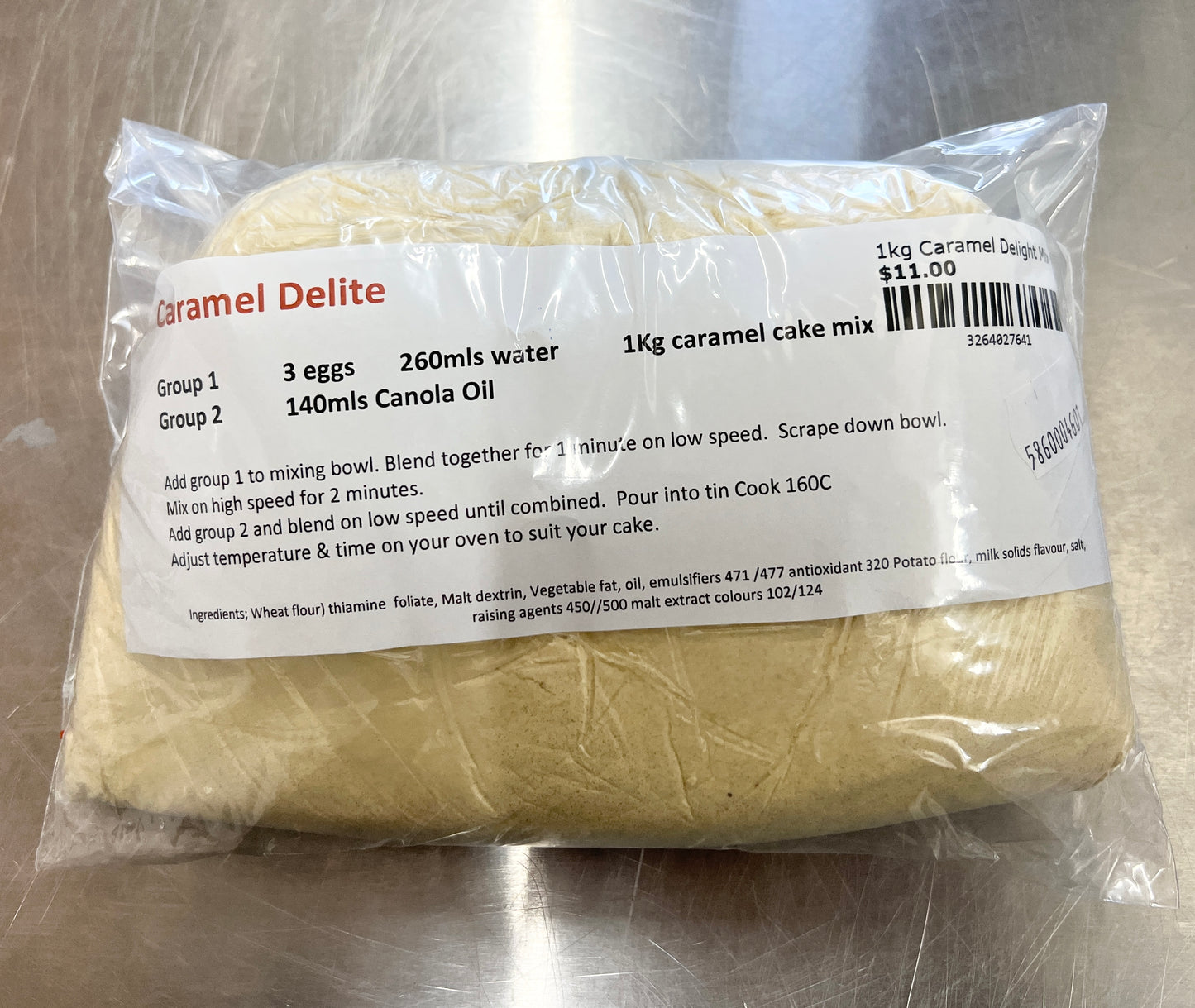 1kg Caramel Delight Cake Mix