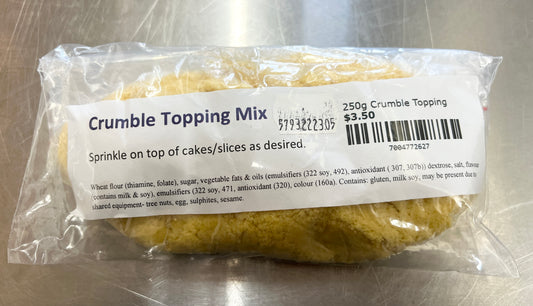 250g Crumble Topping Mixes Other