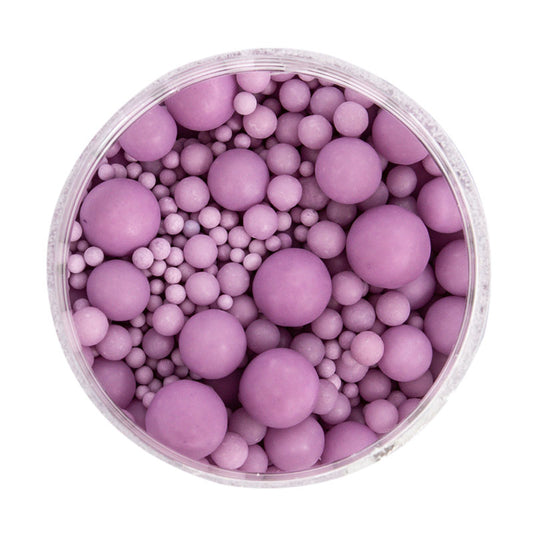 PASTEL LILAC BUBBLE BUBBLE (65G) SPRINKLE SUGAR PEARLS