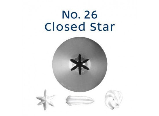 No. 26 CLOSED STAR STANDARD S/S PIPING TIP