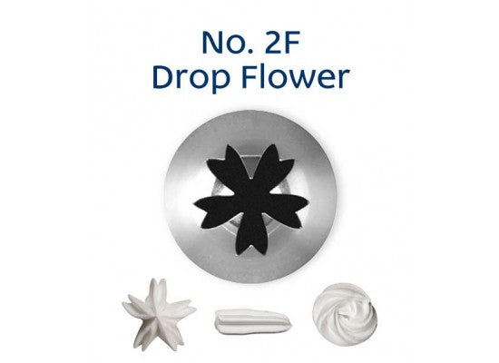 No. 2F DROP FLOWER MEDIUM S/S PIPING TIP