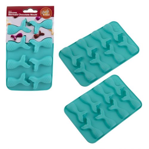 Mermaid 8 Cup Chocolate SIlicone Mould