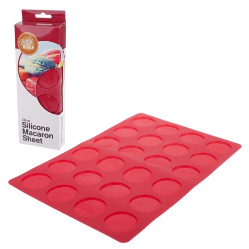 24 Cup Macaron Sheet 36 x 23cm SILICONE BAKEWARE