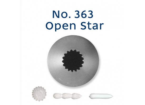 No. 363 OPEN STAR STANDARD S/S PIPING TIP
