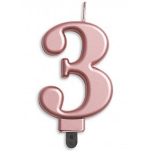 3 Rose Gold Jumbo Candle