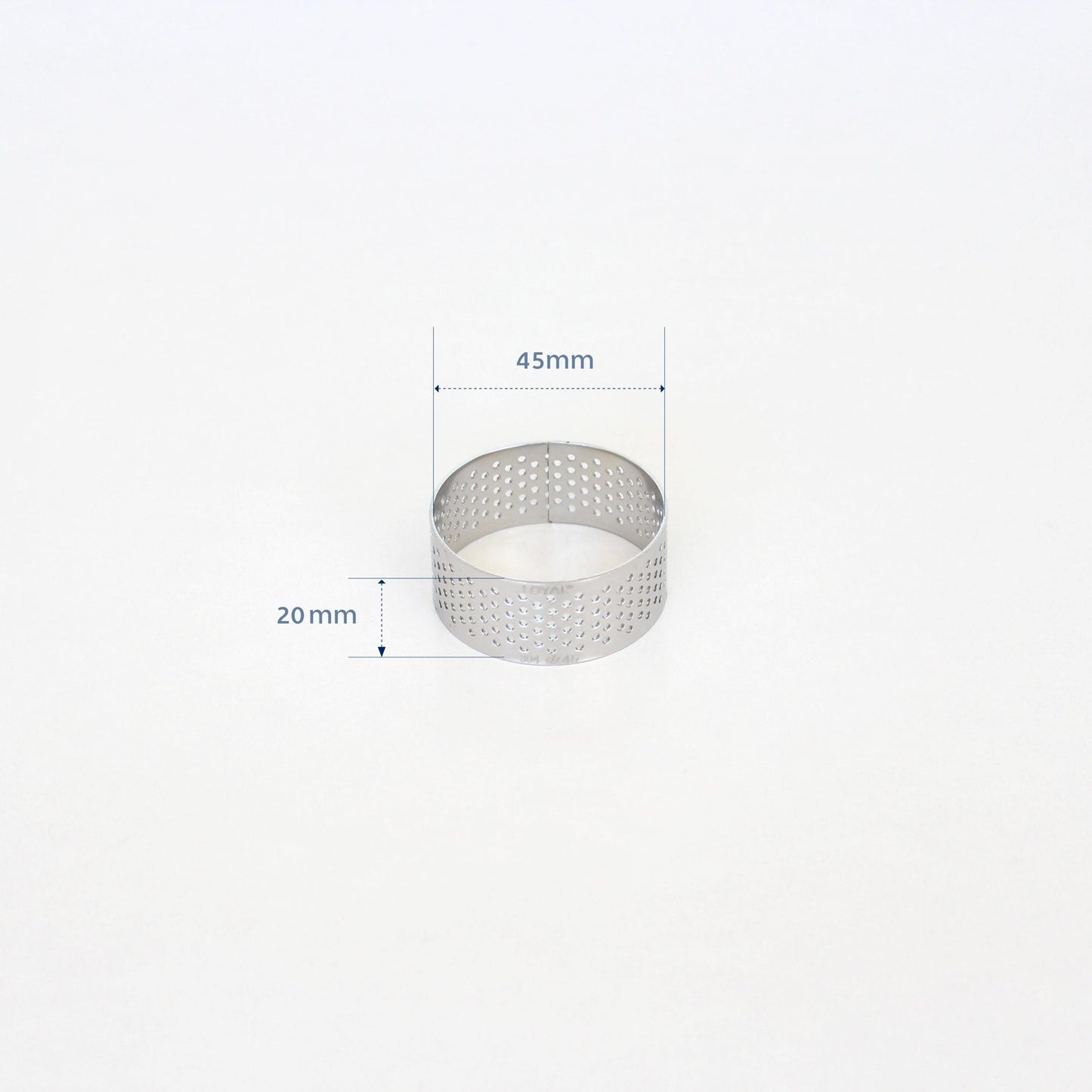 45mm PERFORATED RING S/S ROUND