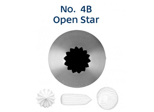 No. 4B OPEN STAR MEDIUM S/S PIPING TIP
