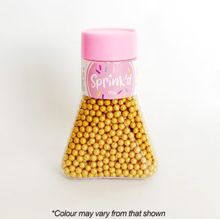 SPRINKD | SUGAR BALLS | GOLD | 4MM |  SUGAR PEARLS
