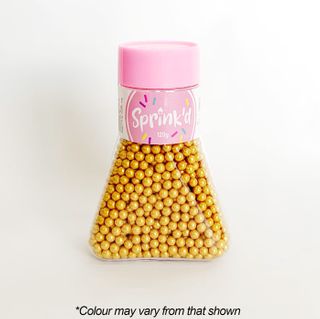 SPRINKD | SUGAR BALLS | GOLD | 4MM |  SUGAR PEARLS