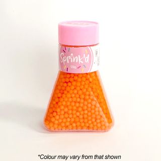 SPRINKD | SUGAR BALLS | ORANGE | 4MM | SUGAR PEARLS