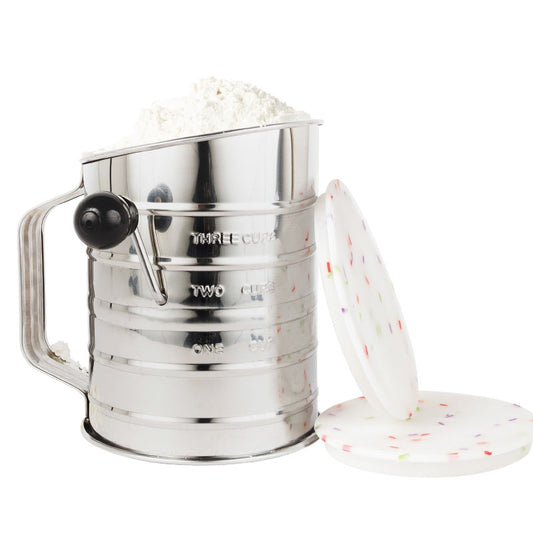 SPRINKS FLOUR SIFTER (WITH 2 SILICONE LIDS) KITCHEN