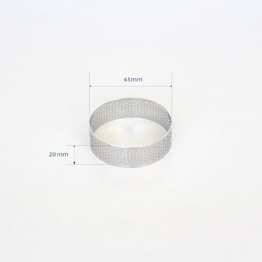 65mm PERFORATED RING S/S ROUND