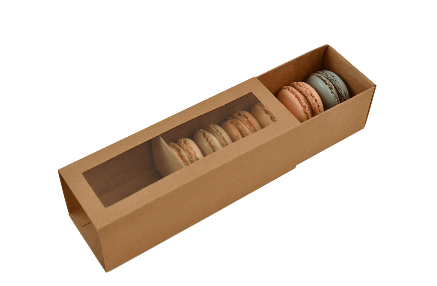 6 Macaron Box - Large Macarons - Kraft B