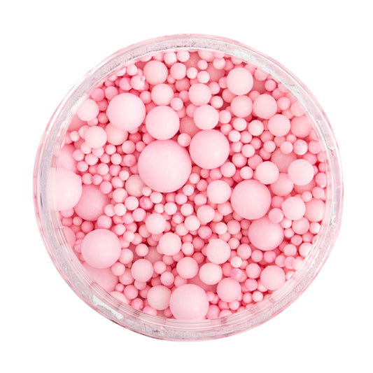 PASTEL PINK BUBBLE BUBBLE (65G) SPRINKLE SUGAR PEARLS