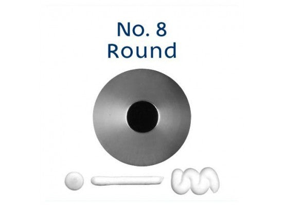 No.8 ROUND STANDARD S/S PIPING TIP