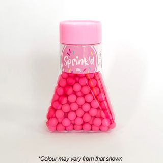 SPRINKD | SUGAR BALLS | BRIGHT PINK | 8MM SUGAR PEARLS