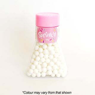 SPRINKD | SUGAR BALLS | WHITE | 8MM | SUGAR PEARLS