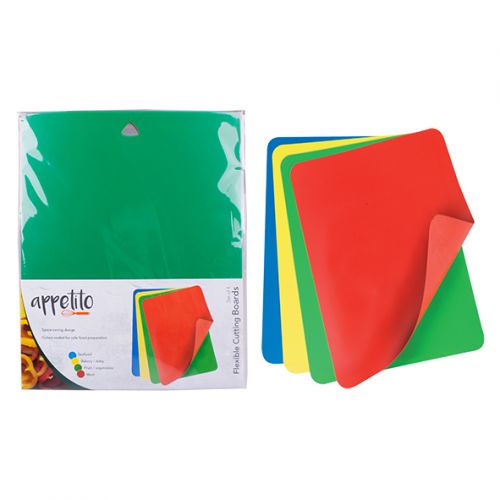 Flexible Cutting Board Set 4 KITCHEN