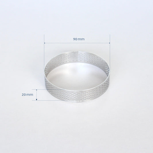 90mm PERFORATED RING S/S ROUND