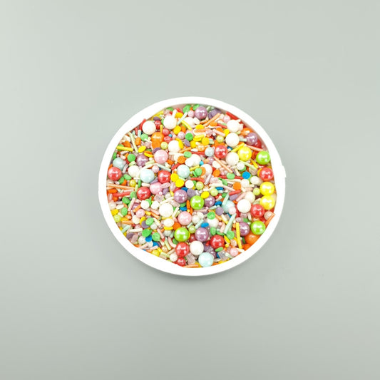 RAINBOW BRIGHT - MIXED FANCY SPRINKLES 1KG BULK