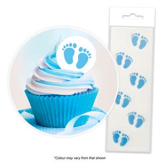 CAKE CRAFT | BLUE BABY FEET | WAFER TOPPER