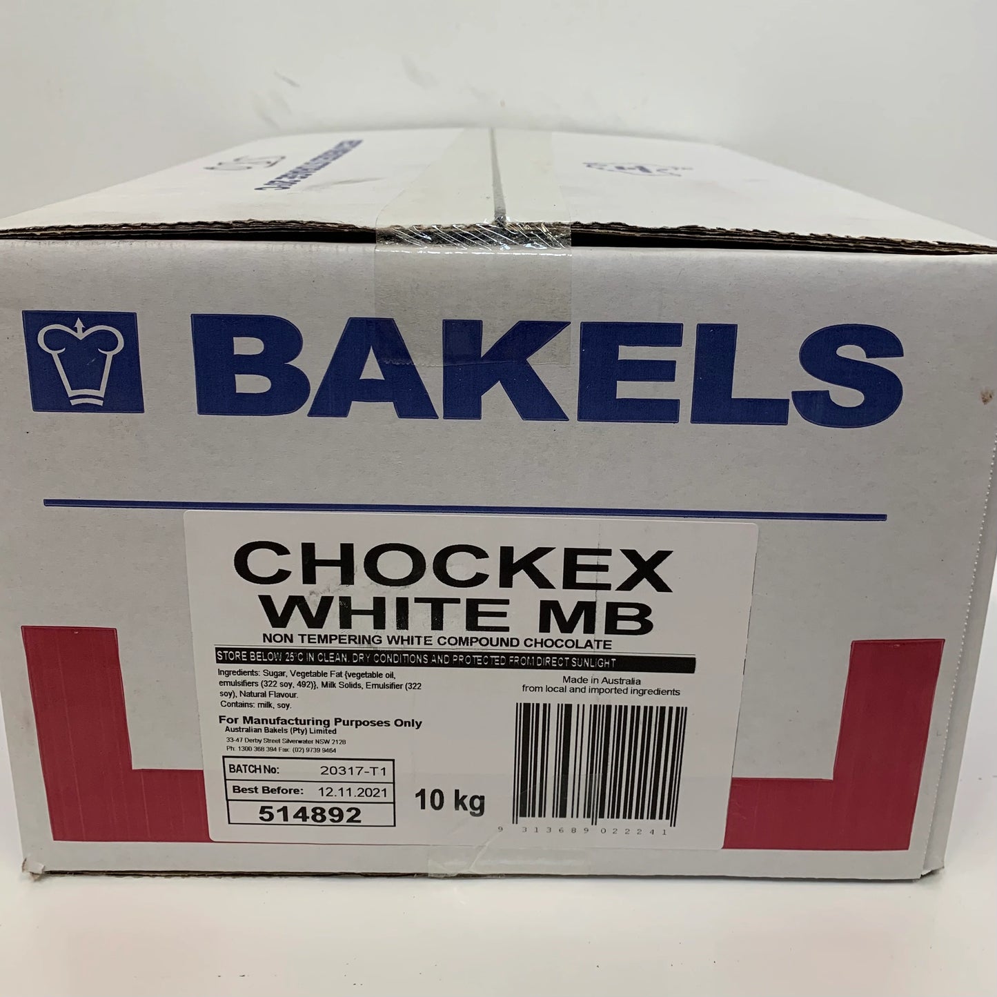 White Chocex 10kg Cake Mix Bulk