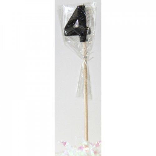 Black Glitter Long Stick Candle 4