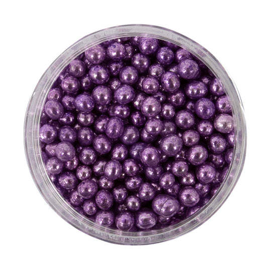 CACHOUS PURPLE 4MM (85G) SUGAR PEARLS
