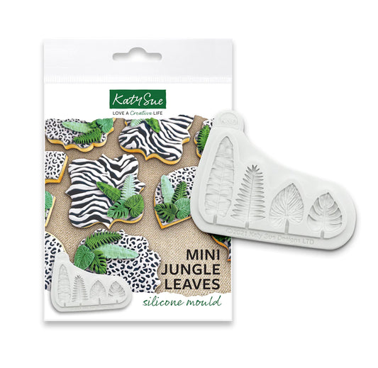 Mini Jungle Leaves Silicone Fondant Mould