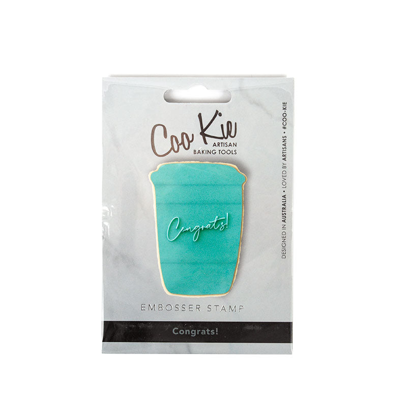 COO KIE EMBOSSER STAMP - CONGRATS - DEBOSSERS