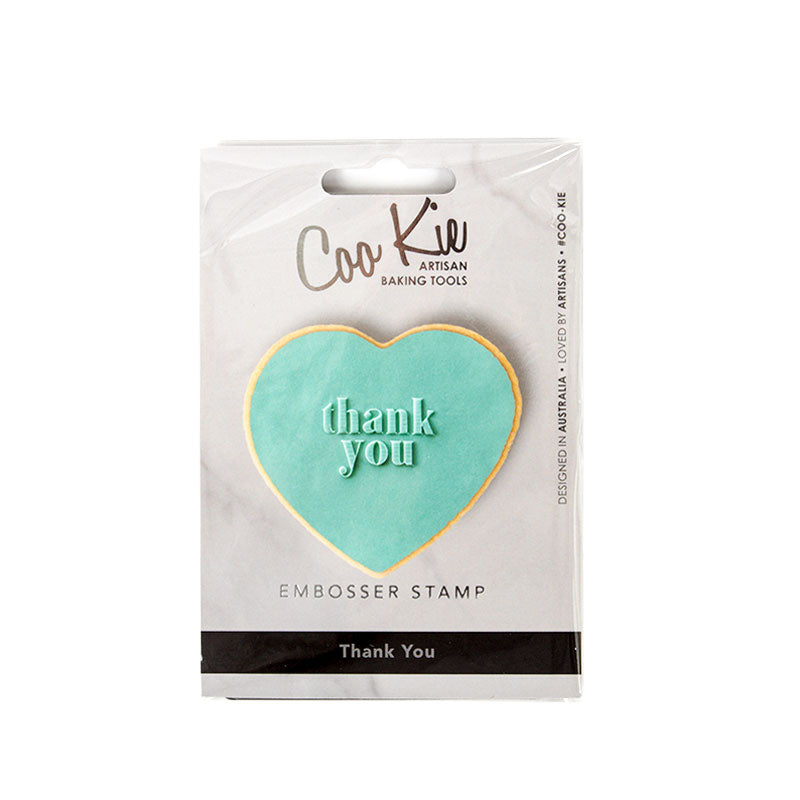 COO KIE EMBOSSER STAMP - THANK YOU - DEBOSSERS