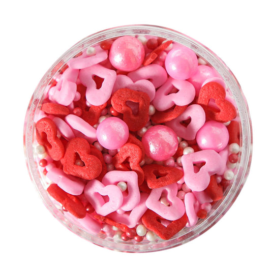 CUPIDS CUDDLE SPRINKLES (75G) - BY SPRINKS  MIXES