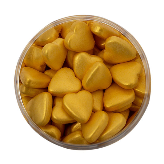 GOLD HEARTS (85G) - BY SPRINKS SHAPES