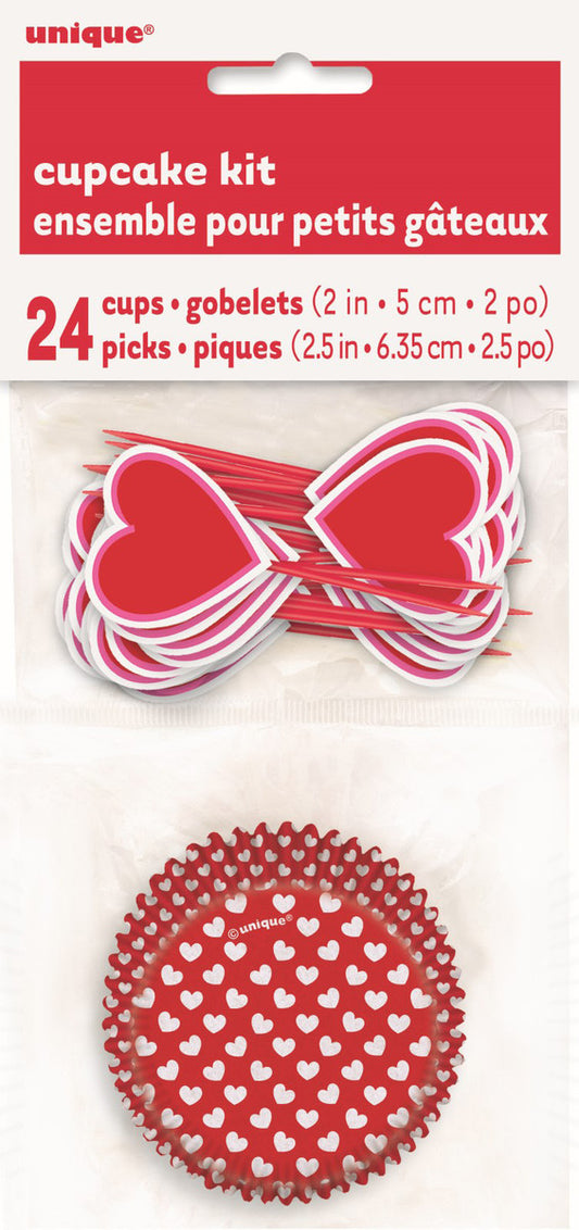 Heart Cupcake Kit For 24