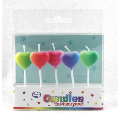 Hearts Mixed Candles PICK