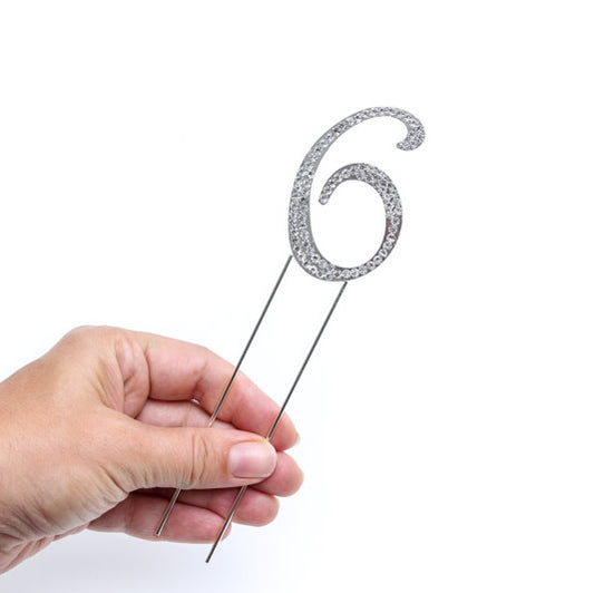 LARGE DIAMANTE (7CM) - NUMBER 6