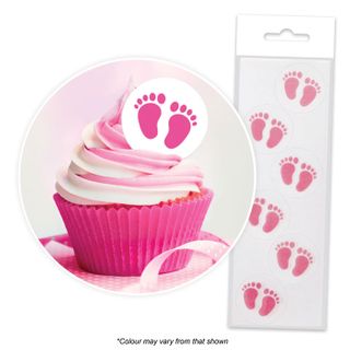 CAKE CRAFT | PINK BABY FEET | WAFER TOPPER
