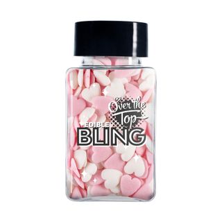 OTT BLING LOVE HEARTS - WHITE & PINK 55G SHAPES
