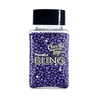 OTT BLING SPRINKLES - PURPLE 60G SUGAR PEARLS