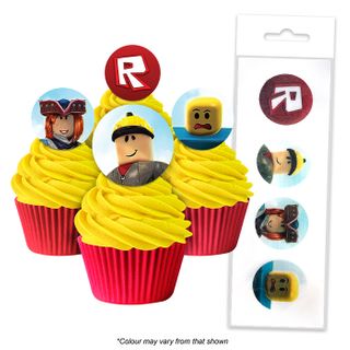ROBLOX | EDIBLE WAFER CUPCAKE TOPPERS | 16 PIECES