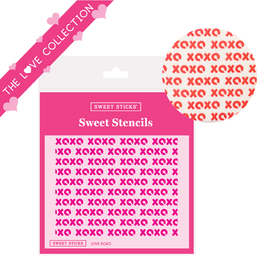 Love XOXO Sweet Sticks Stencil