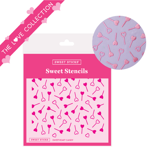 Sweetheart Candy Sweet Sticks Stencil