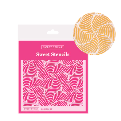 Geo Spinner Sweet Sticks Stencil