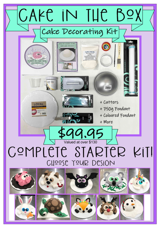 Cake in the box - Complete Starter Kit - Choose your design