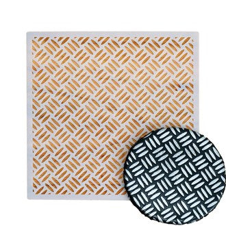 Thatch Weave Cookie Stencil