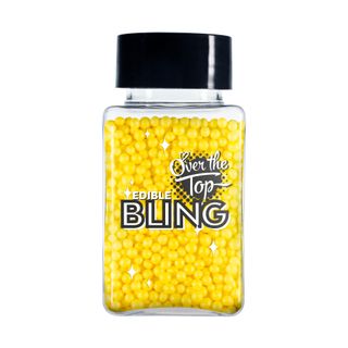 OTT BLING SPRINKLES - YELLOW 60G SUGAR PEARLS